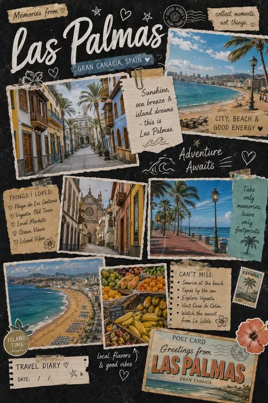 Travel Scrapbook Collages
