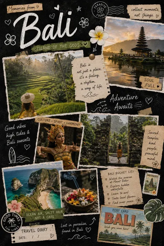 Travel Scrapbook Collages