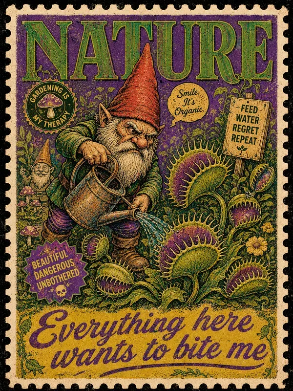 Retro Riso Stamp Posters
