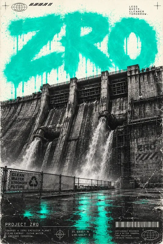 Brutalist Urban Typography Posters