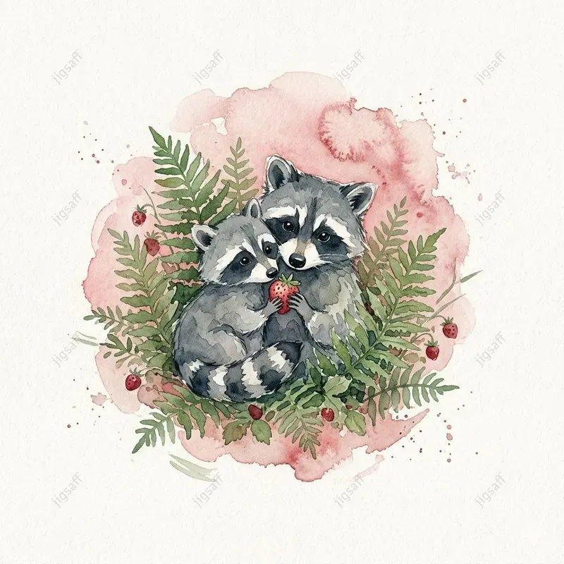Fairy Tale Forest Watercolor Animals