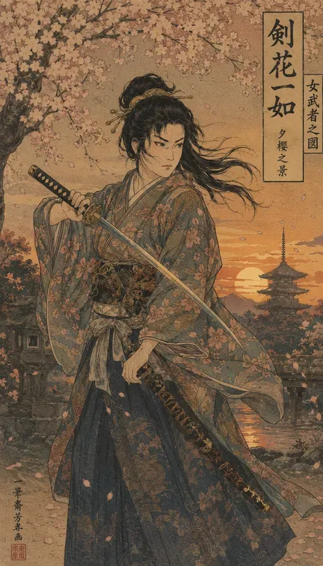 Samurai Splendor Ukiyoe Warriors
