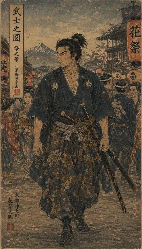 Samurai Splendor Ukiyoe Warriors