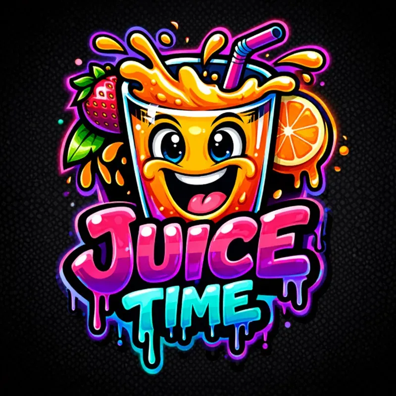 Neon Dripping Mascot Logos