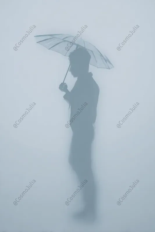 Frosted Glass Minimalist Silhouettes