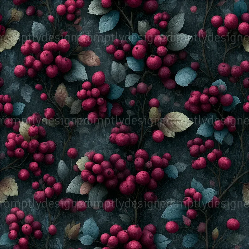 Dark Cottagecore Seamless Patterns