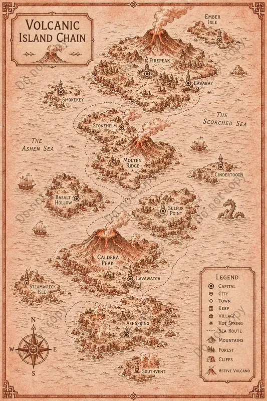 Fantasy Region Map Posters