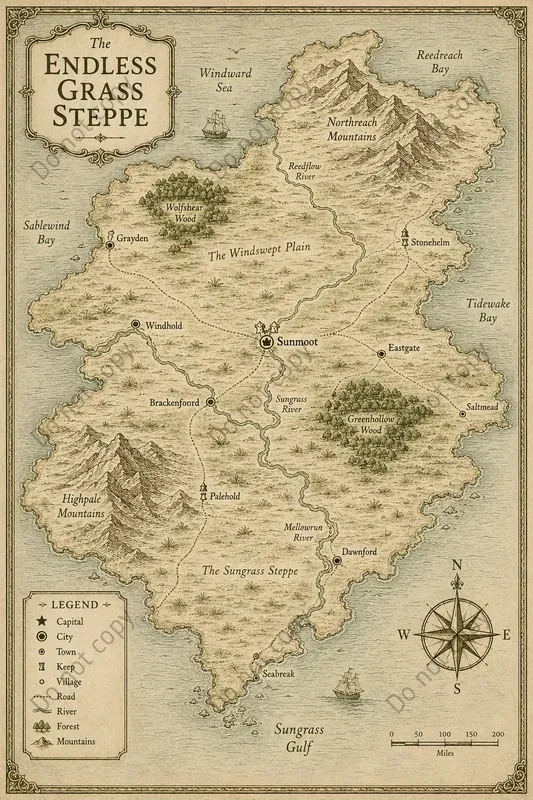 Fantasy Region Map Posters
