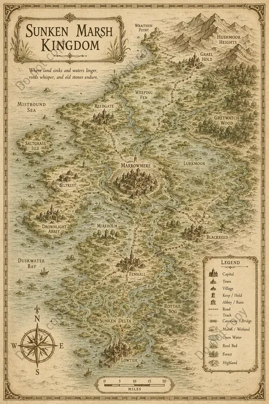 Fantasy Region Map Posters