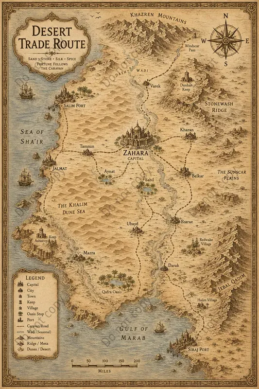 Fantasy Region Map Posters