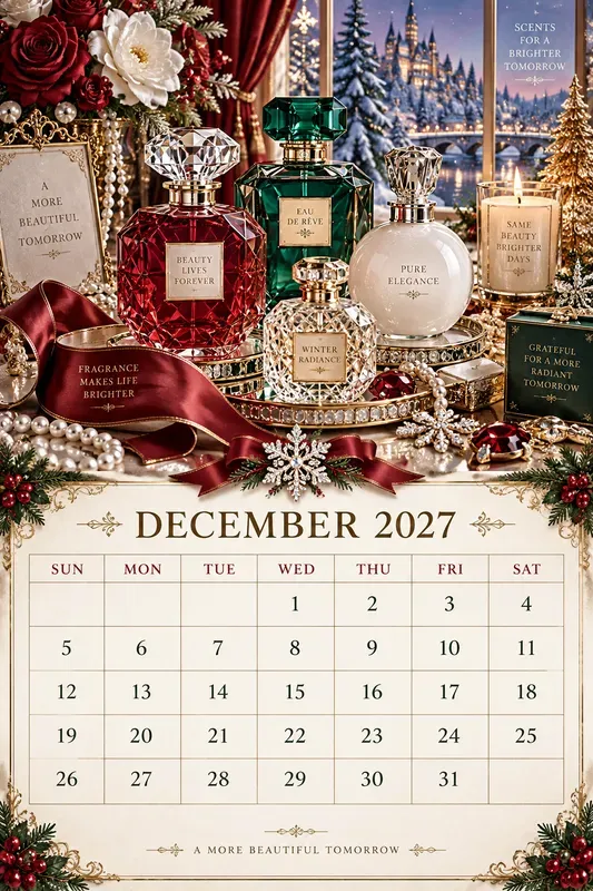 Luxury Perfume 2027 Calendar Pages