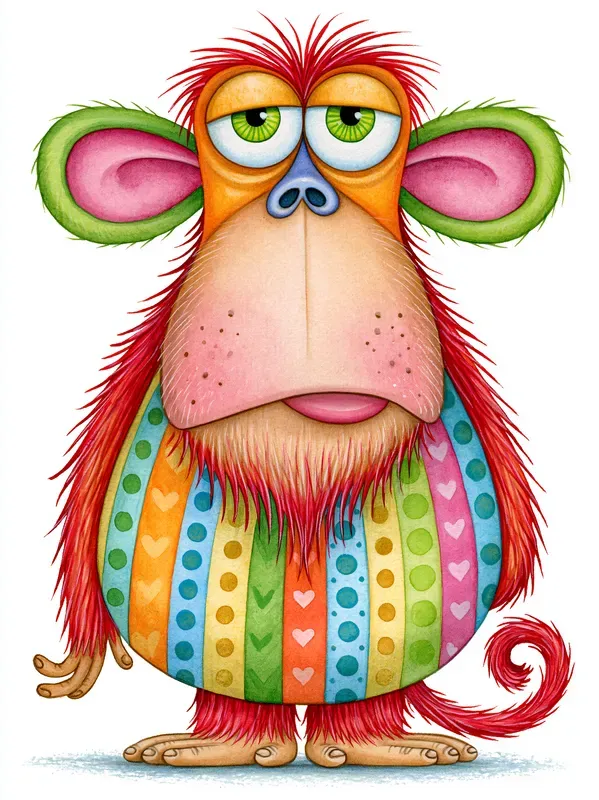 Zany Watercolor Characters