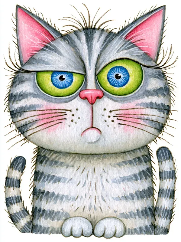 Zany Watercolor Characters