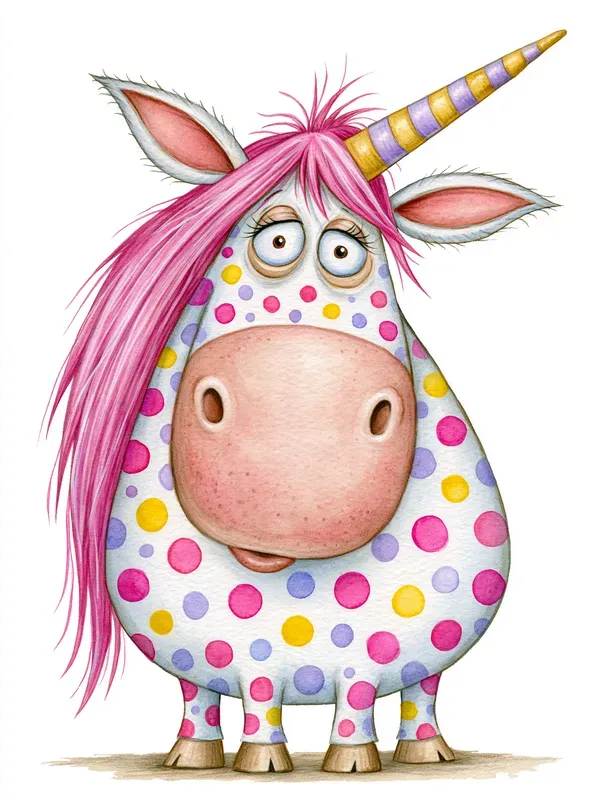 Zany Watercolor Characters