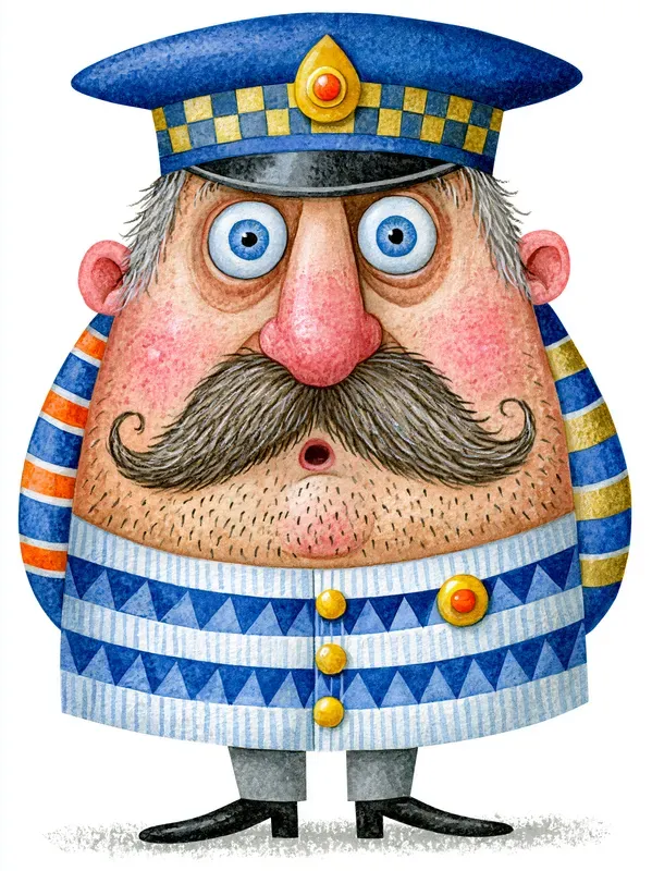 Zany Watercolor Characters