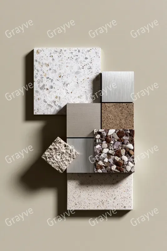 Topdown Cmf Material Flatlays