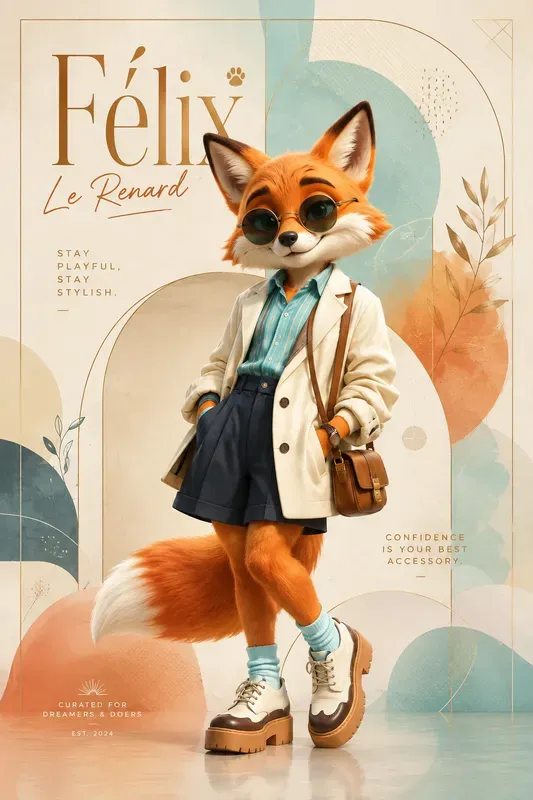 Fashion Icon Mascot Posters