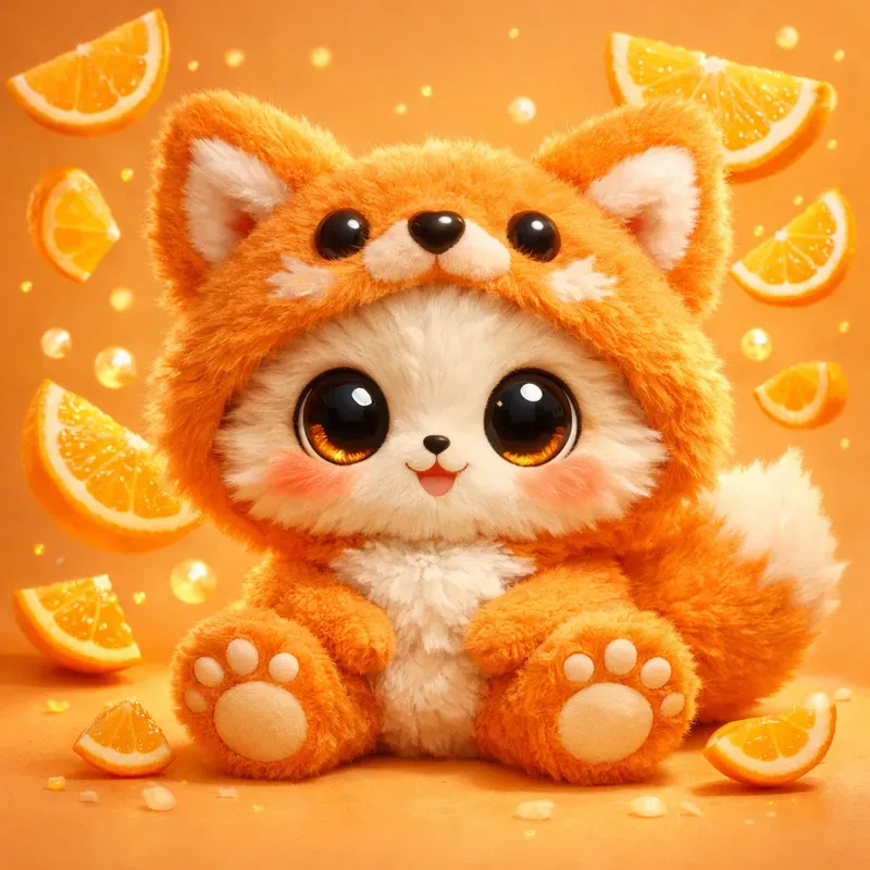 Fuzzy Fruit Friends Sticker Packs