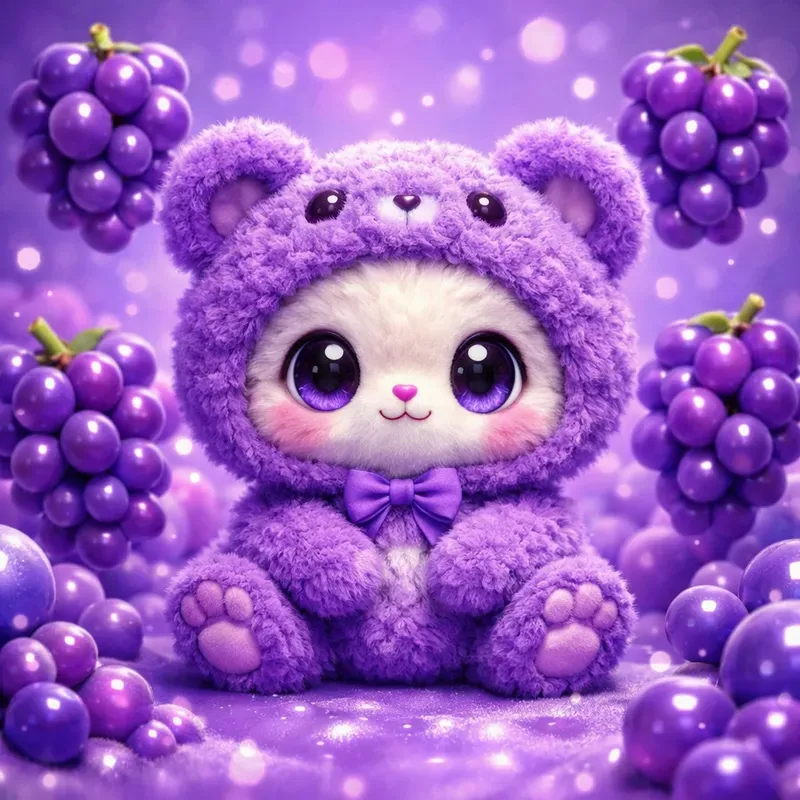 Fuzzy Fruit Friends Sticker Packs