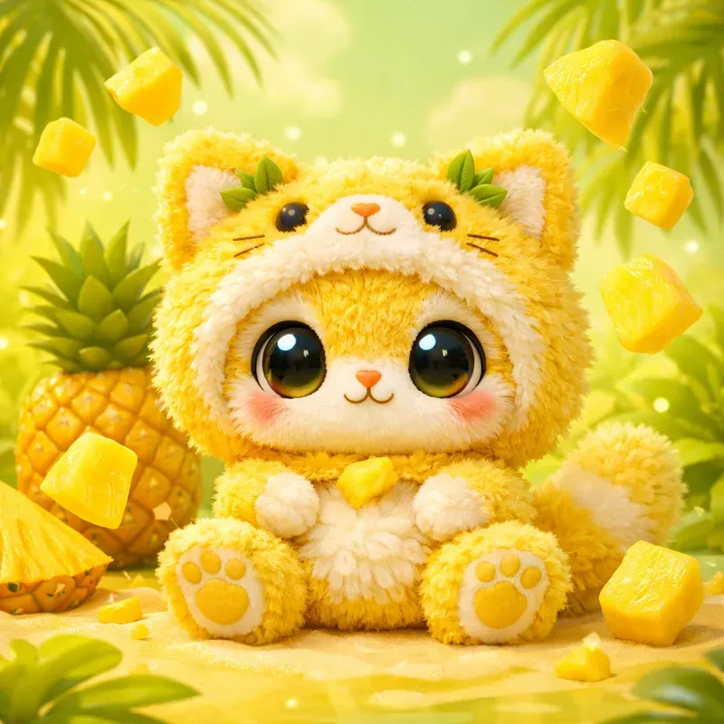 Fuzzy Fruit Friends Sticker Packs