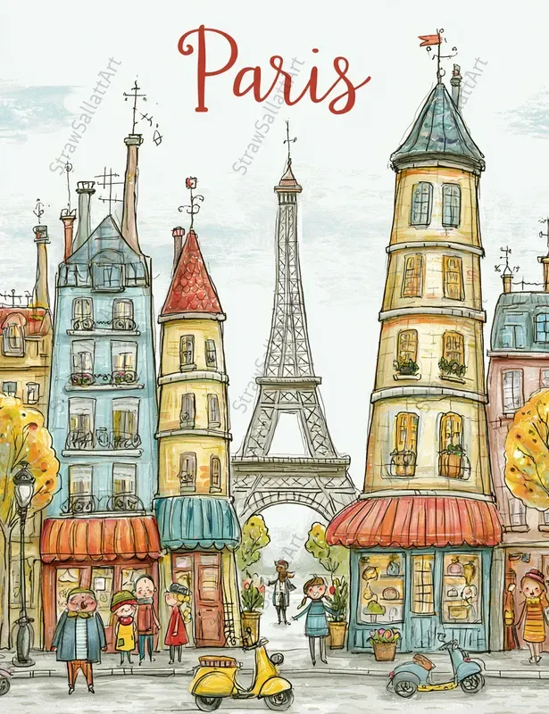 Cute Cityscape Travel Posters