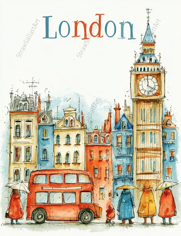 Cute Cityscape Travel Posters