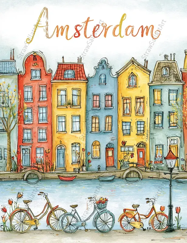 Cute Cityscape Travel Posters