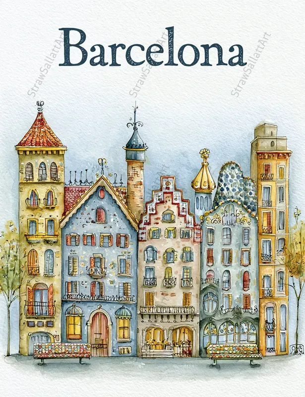 Cute Cityscape Travel Posters