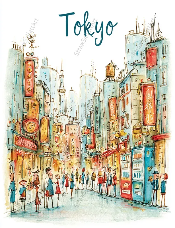 Cute Cityscape Travel Posters