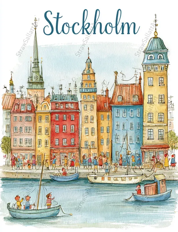 Cute Cityscape Travel Posters