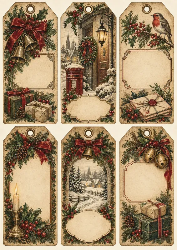 Victorian Christmas Ephemera Generator