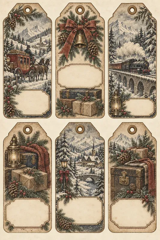 Victorian Christmas Ephemera Generator