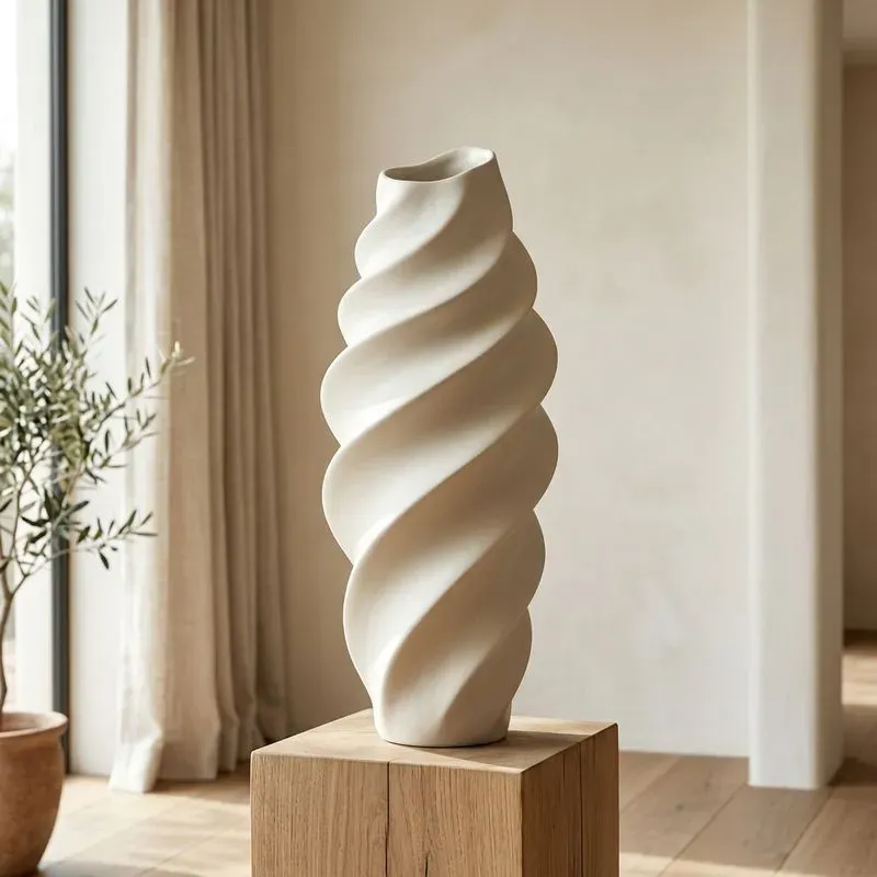 Modern Organic 3D Ceramic Art Vases