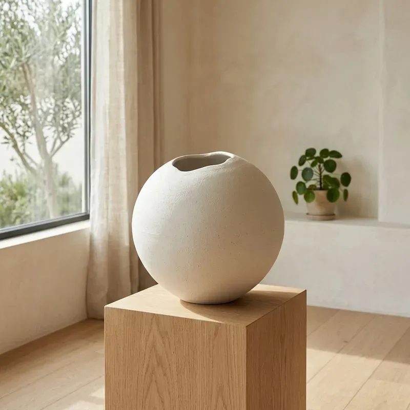 Modern Organic 3D Ceramic Art Vases