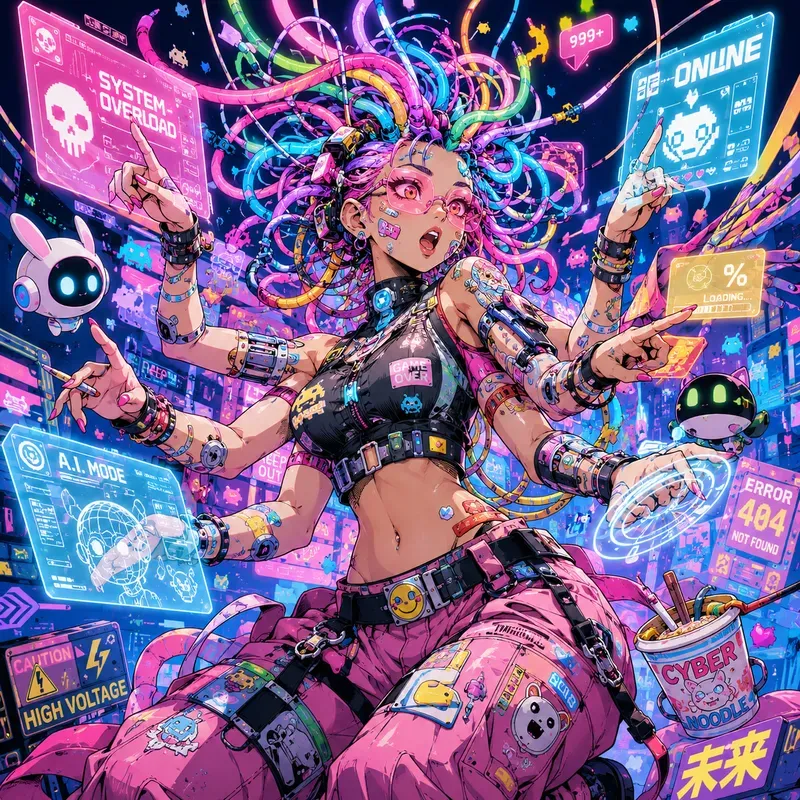 Surreal Pop Chaos Character Mashups