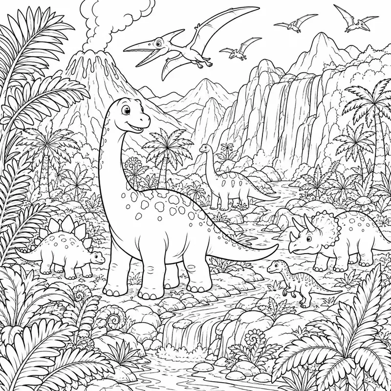 Whimsical Coloring Page Scenes