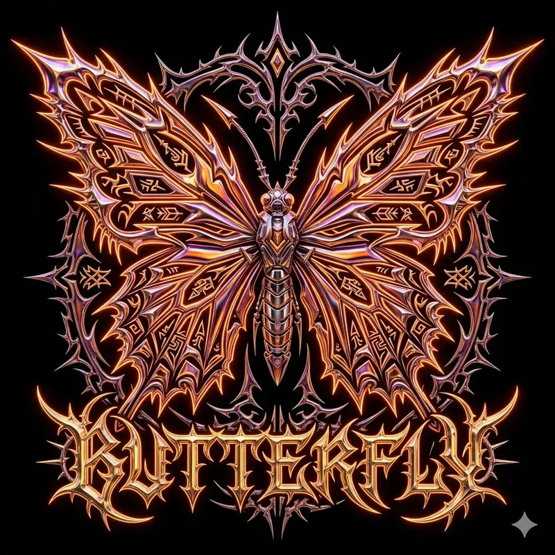 Y2k Chrome Sigilism Logo Masters