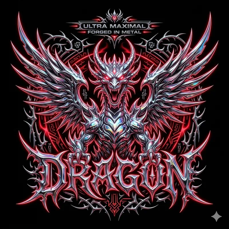 Y2k Chrome Sigilism Logo Masters