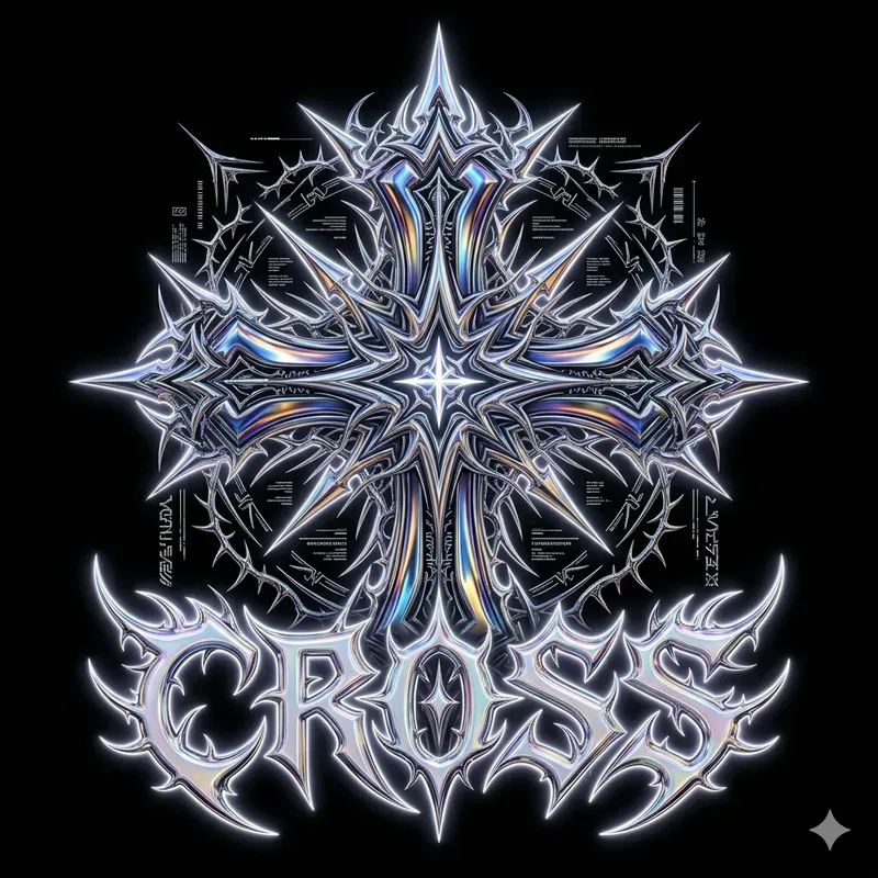 Y2k Chrome Sigilism Logo Masters