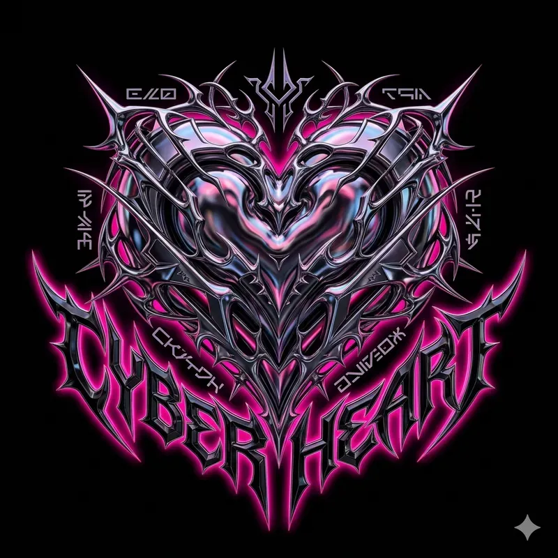 Y2k Chrome Sigilism Logo Masters