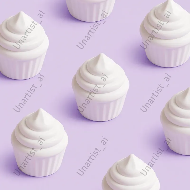 Cute Isometric Food Emoji Patterns