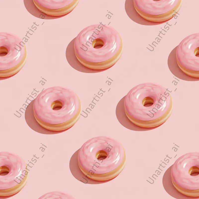 Cute Isometric Food Emoji Patterns