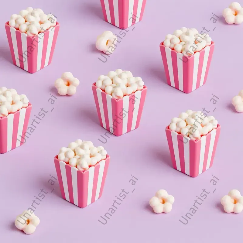 Cute Isometric Food Emoji Patterns