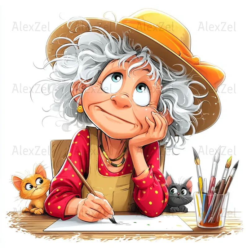 Funny Retired Seniors Clipart Bundles