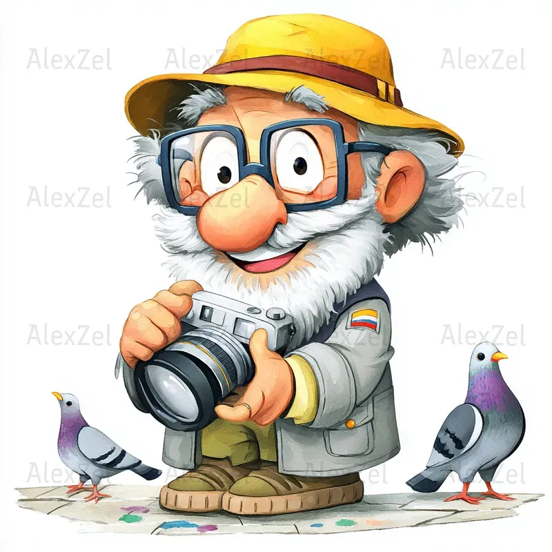 Funny Retired Seniors Clipart Bundles