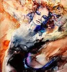 Minimalist Alcohol Ink Art