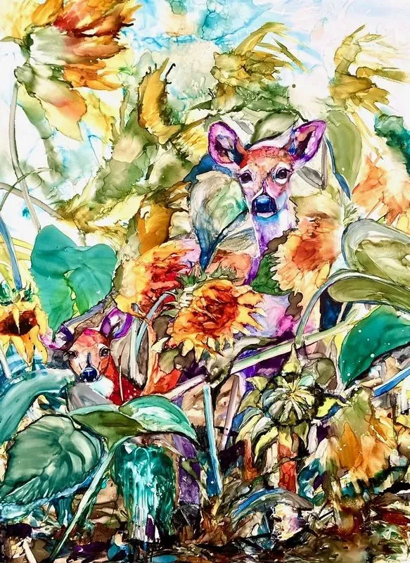 Minimalist Alcohol Ink Art