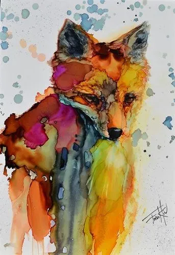 Minimalist Alcohol Ink Art
