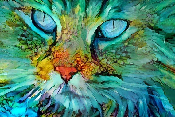 Minimalist Alcohol Ink Art