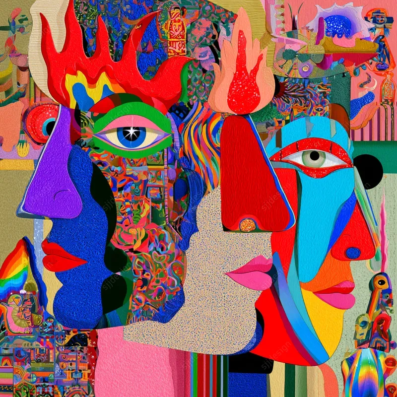Trippy Maximalist Portraits